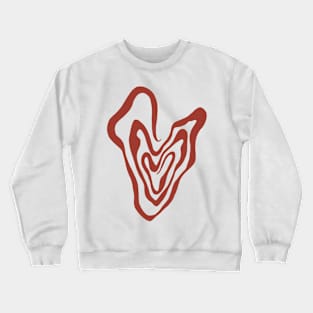 Carved heart Crewneck Sweatshirt